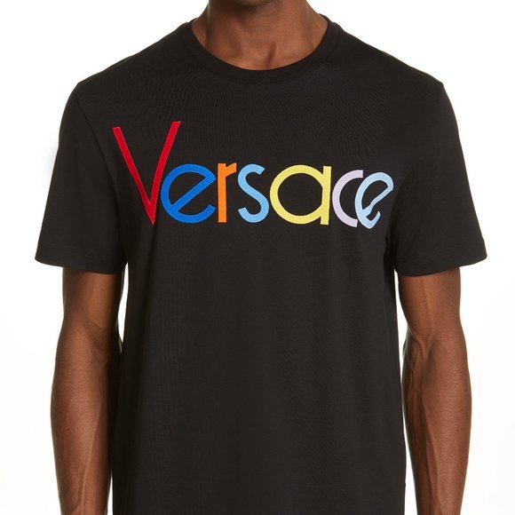 Versace Other - 🔥 HOST PICK! VERSACE Rainbow Logo Shirt UNISEX
